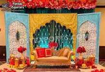 Prettiest Pakistani Wedding Henna Party Stage Decor we are manufacturer and exporters of all types of wedding product like - wedding mandap , crystal mandaps ,metal mandaps, wooden mandaps , stages , wedding frames/panels, wedding sofa set, bride groom chairs, mandap chairs ,punjabi culture statues , wedding swings , horse drawn carriages ,backdrop curtain etc.