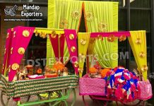 Stylish Rehri Style Bangle Bar For Indian Weddings These Bangle Bars Can be used as Decorative Props at Haldi Mehndi Decoration and can also be used at Wedding Events.