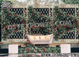 Unique Style Metal Candle Wall For Weddings Beautiful Wedding Stage, Best Wedding Stage Decor, Bollywood stage, Bride- Groom Stage Setup, Bridal Seat Setup, C style Frame Stage, Devdas Wedding Sage, Door Frame Stage, Easiest Wedding Stage, Elephant Theme Stage, Pillar Stage, Golden Stage, Hindu Wedding Stage, Indian Wedding Stage, White Stage, Canadian Stage