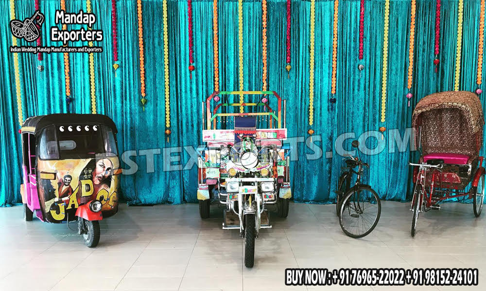 Wedding Mandaps Wedding Stages Wedding Furniture Horse Drawn Carriages Fiber Decoration Items Mehndi Sangeet and Haldi decor props