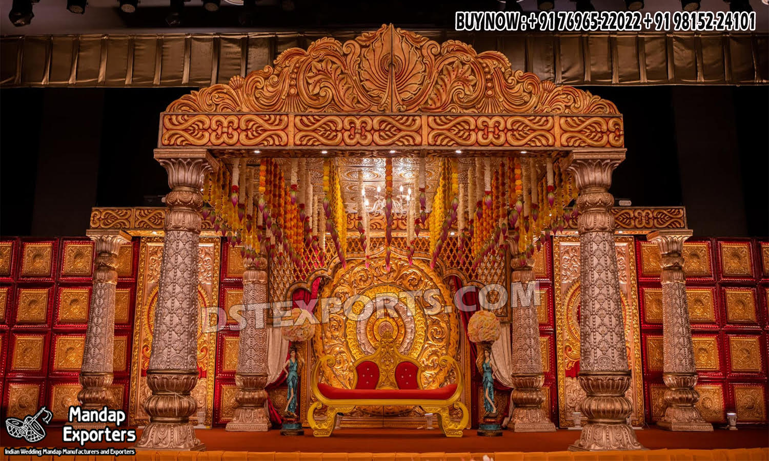 we are manufacturer and exporters of all types pof wedding product like - wedding mandap , crystal mandaps ,metal mandaps, stages , wedding frames/panels, wedding sofa set, bride groom chairs, mandap chairs ,punjabi culture statues , wedding swings , horse drawn carriages ,backdrop curtain etc.