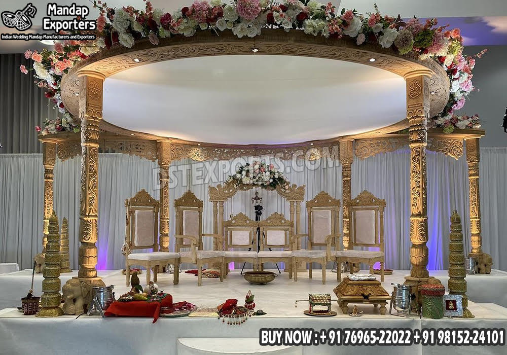 Fiber Mandaps, Wooden Mandaps, Crystal Mandaps, Metal Mandaps, Mandap stage, Indian Mandaps, Modern mandaps, open mandap, Wooden Look Mandap, FRP Mandaps, Antique Mandaps, Brown Mandap, Wooden look fiber mandap