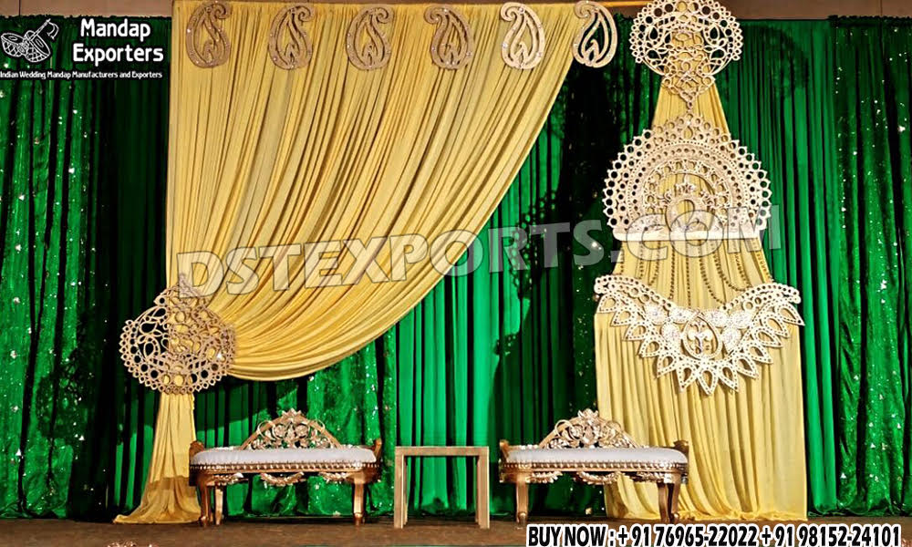 Wedding Mandaps Wedding Stages Wedding Furniture Horse Drawn Carriages Fiber Decoration Items Mehndi Sangeet and Haldi decor props
