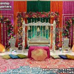 we are manufacturer and exporters of all types of wedding product like - wedding mandap , crystal mandaps ,metal mandaps, wooden mandaps , stages , wedding frames/panels, wedding sofa set, bride groom chairs, mandap chairs ,punjabi culture statues , wedding swings , horse drawn carriages ,backdrop curtain etc.
