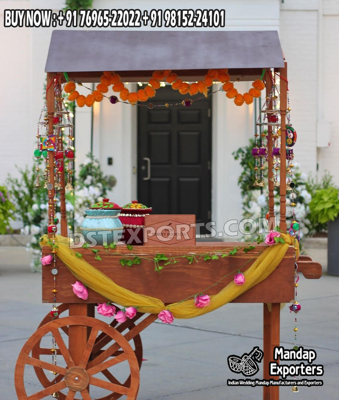 Wedding Mandaps Wedding Stages Wedding Furniture Horse Drawn Carriages Fiber Decoration Items Mehndi Sangeet and Haldi decor props