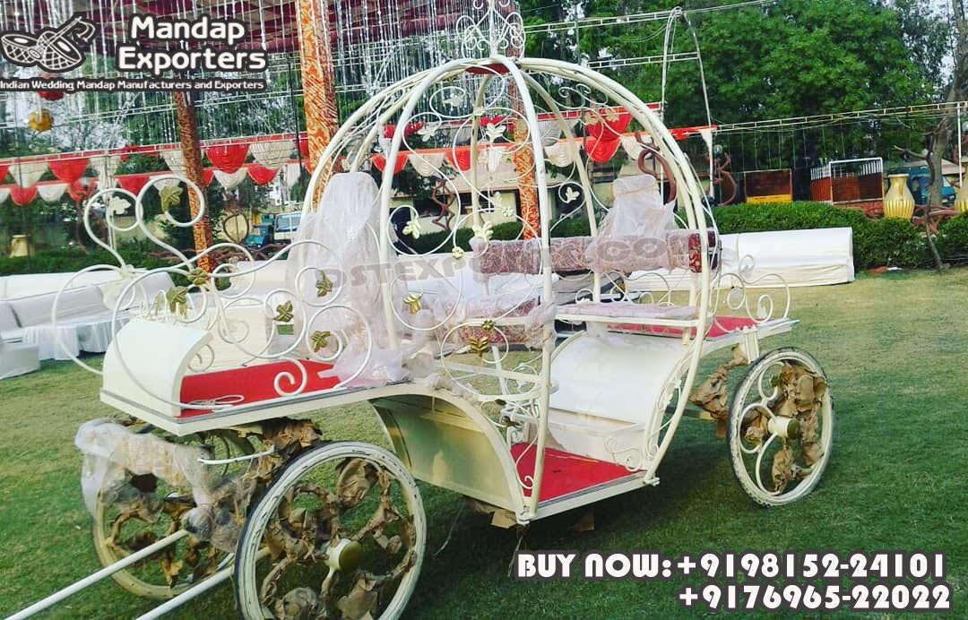 we are manufacturer and exporters of all types pof wedding product like - wedding mandap , crystal mandaps ,metal mandaps, stages , wedding frames/panels, wedding sofa set, bride groom chairs, mandap chairs ,punjabi culture statues , wedding swings , horse drawn carriages ,backdrop curtain etc.