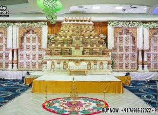 Indian Wedding Gopuram Theme Kalyanam Mandapam we are manufacturer and exporters of all types pof wedding product like - wedding mandap , crystal mandaps ,metal mandaps, stages , wedding frames/panels, wedding sofa set, bride groom chairs, mandap chairs ,punjabi culture statues , wedding swings , horse drawn carriages ,backdrop curtain etc.