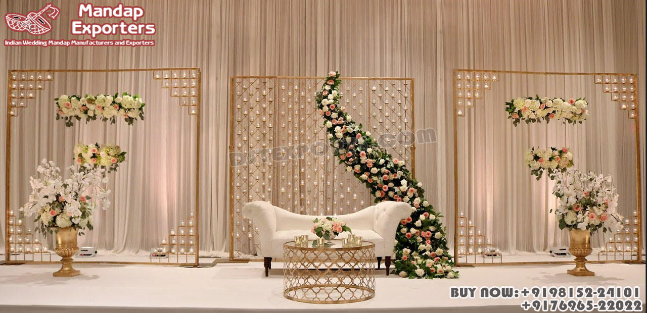 Wedding Mandaps Wedding Stages Wedding Furniture Horse Drawn Carriages Fiber Decoration Items Mehndi Sangeet and Haldi decor props
