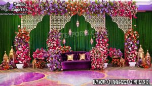 we are manufacturer and exporters of all types of wedding product like - wedding mandap , crystal mandaps ,metal mandaps, wooden mandaps , stages , wedding frames/panels, wedding sofa set, bride groom chairs, mandap chairs ,punjabi culture statues , wedding swings , horse drawn carriages ,backdrop curtain etc.