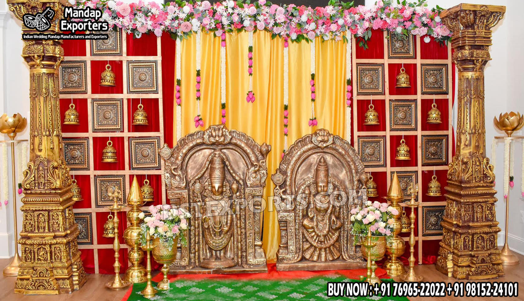 These Pillars and props can Also be used on Entrance decor, wedding Mandap & wedding Stages.