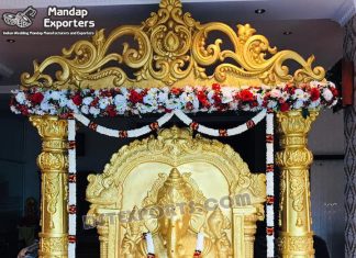 Srilankan Wedding Banquet Hall Entrance Decor With Ganesha These panels are made of unbreakable fiberglass with high quality polyester painted