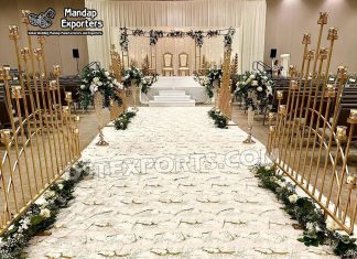 Stunning Metal Candle Stands For Wedding Aisleway Decor Wedding Mandaps Wedding Stages Wedding Furniture Horse Drawn Carriages Fiber Decoration Items Mehndi Sangeet and Haldi decor props