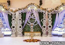 Stylish Reception Stage For Traditional Weddings Fiber Mandaps, Wooden Mandaps, Crystal Mandaps, Metal Mandaps, Mandap stage, Indian Mandaps, Modern mandaps, open mandap, Wooden Look Mandap, FRP Mandaps, Antique Mandaps, Brown Mandap, Wooden look fiber mandap