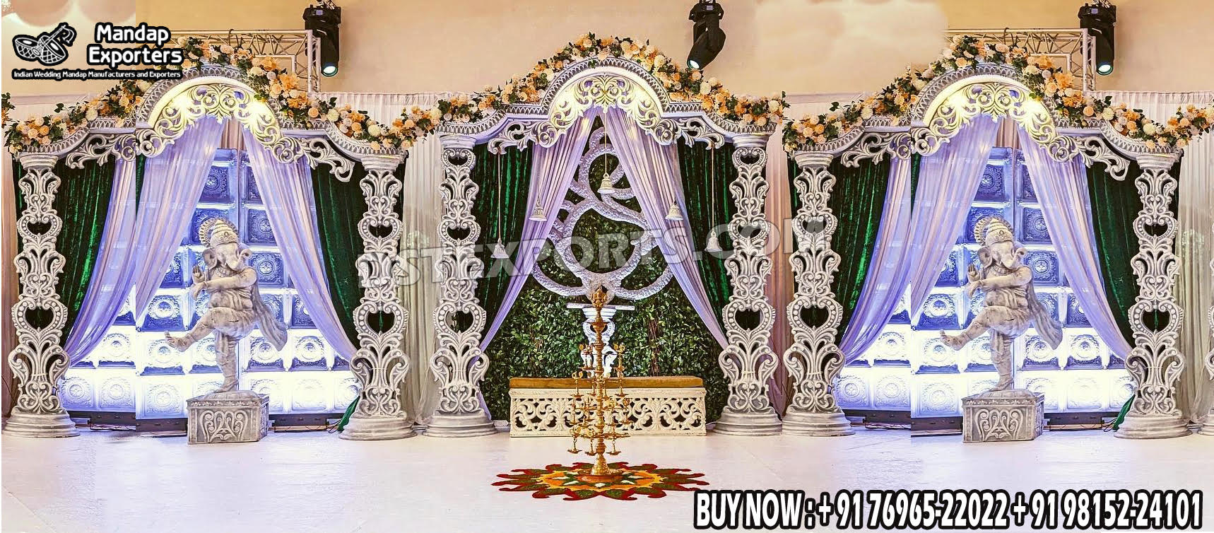 Fiber Mandaps, Wooden Mandaps, Crystal Mandaps, Metal Mandaps, Mandap stage, Indian Mandaps, Modern mandaps, open mandap, Wooden Look Mandap, FRP Mandaps, Antique Mandaps, Brown Mandap, Wooden look fiber mandap
