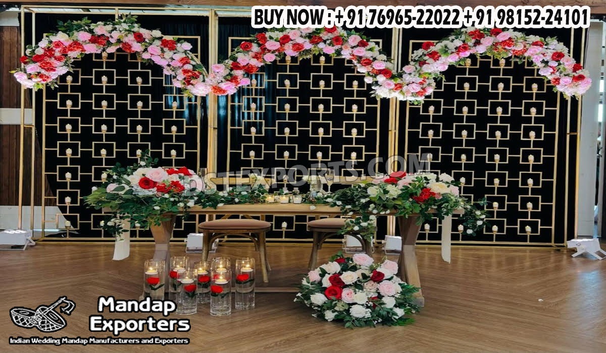 Wedding Lounge Area Decor Candle Walls