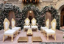 Wooden Vedi Chairs For Wedding Phera Ceremonies we are manufacturer and exporters of all types pof wedding product like - wedding mandap , crystal mandaps ,metal mandaps, stages , wedding frames/panels, wedding sofa set, bride groom chairs, mandap chairs ,punjabi culture statues , wedding swings , horse drawn carriages ,backdrop curtain etc.
