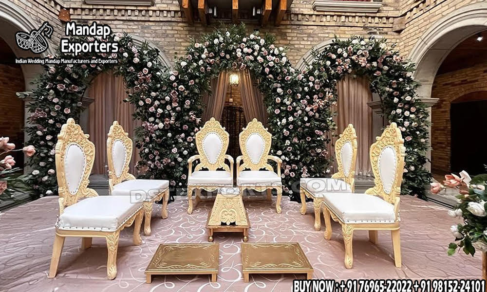 we are manufacturer and exporters of all types pof wedding product like - wedding mandap , crystal mandaps ,metal mandaps, stages , wedding frames/panels, wedding sofa set, bride groom chairs, mandap chairs ,punjabi culture statues , wedding swings , horse drawn carriages ,backdrop curtain etc.