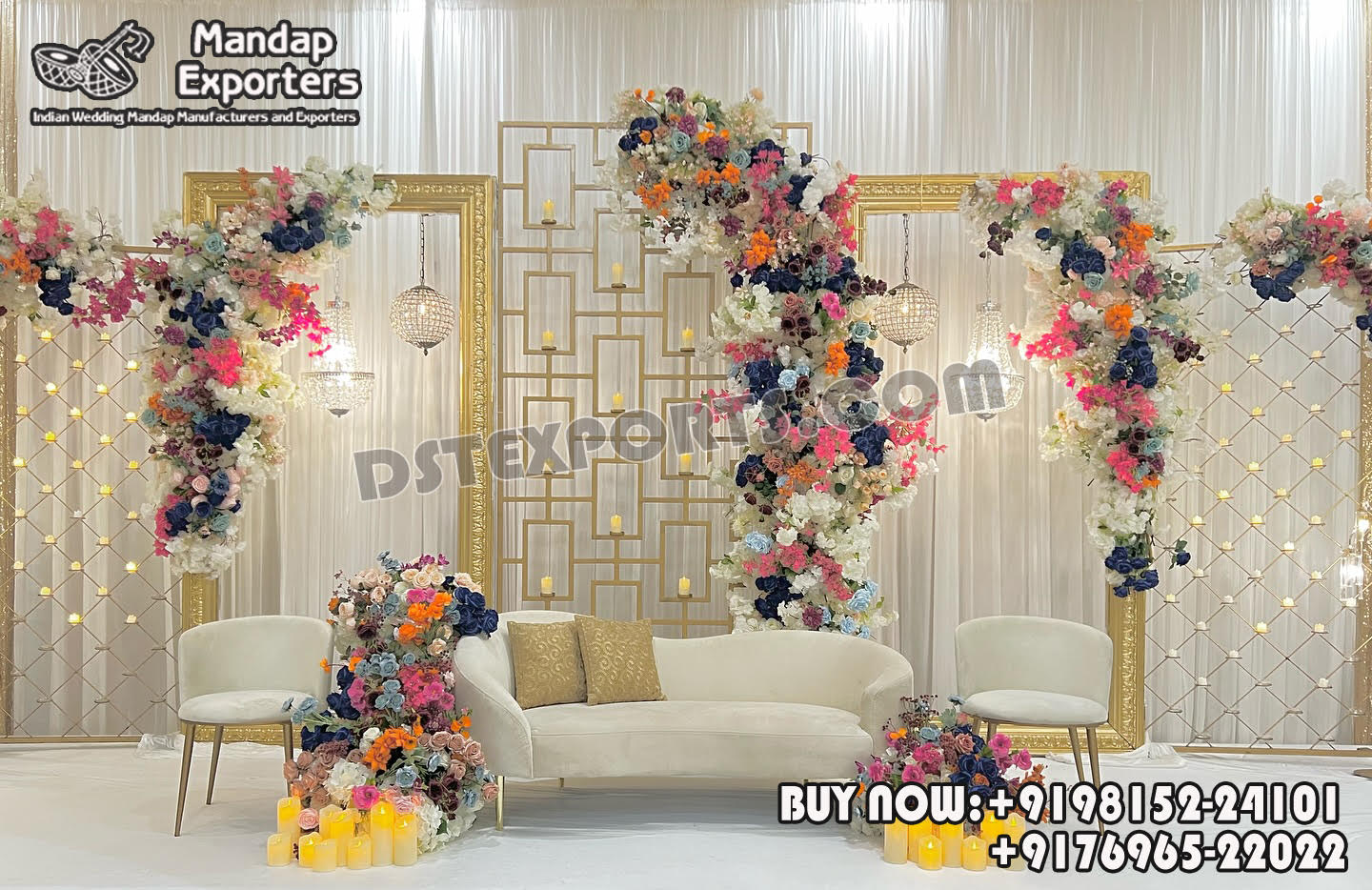 we are manufacturer and star exporters of all types pof wedding product like - wedding mandap , crystal mandaps ,metal mandaps, stages , wedding frames/panels, wedding sofa set, bride groom chairs, mandap chairs ,punjabi culture statues , wedding swings , horse drawn carriages ,backdrop curtain etc.