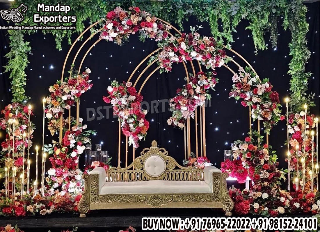 Wedding Mandaps Wedding Stages Wedding Furniture Horse Drawn Carriages Fiber Decoration Items Mehndi Sangeet and Haldi decor props