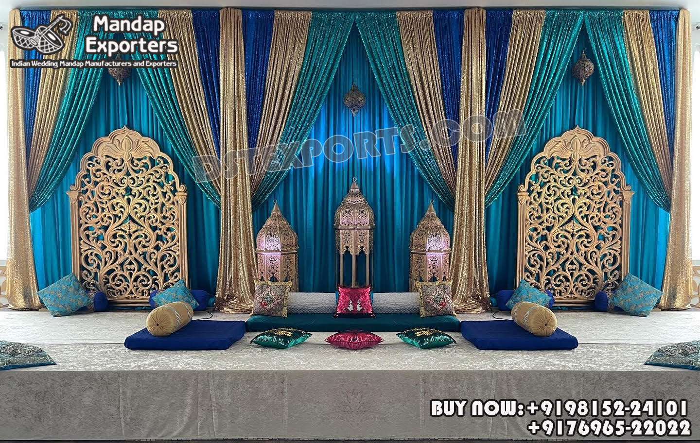 we are manufacturer and star exporters of all types pof wedding product like - wedding mandap , crystal mandaps ,metal mandaps, stages , wedding frames/panels, wedding sofa set, bride groom chairs, mandap chairs ,punjabi culture statues , wedding swings , horse drawn carriages ,backdrop curtain etc.