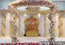 Glamorous Wooden Look Fiber Anmol Mandap Fiber Mandaps, Wooden Mandaps, Crystal Mandaps, Metal Mandaps, Mandap stage, Indian Mandaps, Modern mandaps, open mandap, Wooden Look Mandap, FRP Mandaps, Antique Mandaps, Brown Mandap, Wooden look fiber mandap