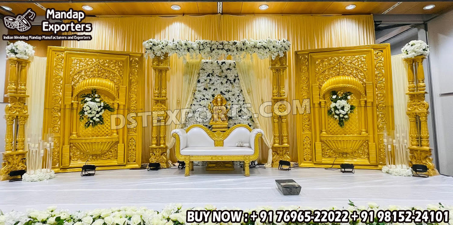 Wedding Mandaps Wedding Stages Wedding Furniture Horse Drawn Carriages Fiber Decoration Items Mehndi Sangeet and Haldi decor props