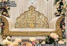 Heavy Back Carved Couch For Wedding Stage Wedding sofa, Wedding Chairs, Mandap chairs, Wooden Sofa sets, Bride groom chairs, Puberty ceremony sitting