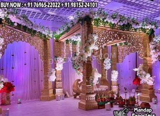 Lavish Design Bollywood Mandap For Classy Weddings we are manufacturer and exporters of all types pof wedding product like - wedding mandap , crystal mandaps ,metal mandaps, stages , wedding frames/panels, wedding sofa set, bride groom chairs, mandap chairs ,punjabi culture statues , wedding swings , horse drawn carriages ,backdrop curtain etc.