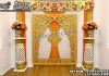 South India Half Saree Ceremony Stage Decor Props we are manufacturer and star exporters of all types pof wedding product like - wedding mandap , crystal mandaps ,metal mandaps, stages , wedding frames/panels, wedding sofa set, bride groom chairs, mandap chairs ,punjabi culture statues , wedding swings , horse drawn carriages ,backdrop curtain etc.