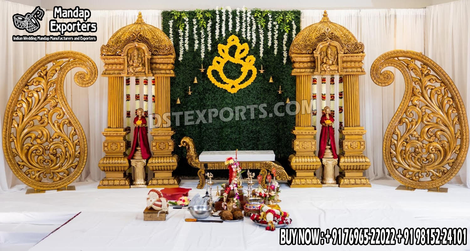 Wedding Mandaps Wedding Stages Wedding Furniture Horse Drawn Carriages Fiber Decoration Items Mehndi Sangeet and Haldi decor props