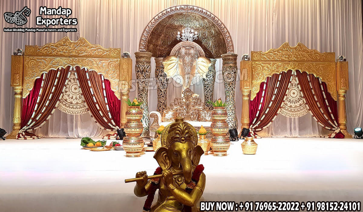 Wedding Mandaps Wedding Stages Wedding Furniture Horse Drawn Carriages Fiber Decoration Items Mehndi Sangeet and Haldi decor props