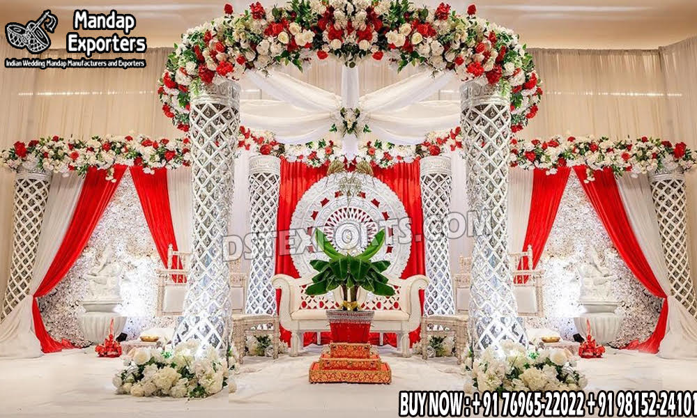 Fiber Mandaps, Wooden Mandaps, Crystal Mandaps, Metal Mandaps, Mandap stage, Indian Mandaps, Modern mandaps, open mandap, Wooden Look Mandap, FRP Mandaps, Antique Mandaps, Brown Mandap, Wooden look fiber mandap