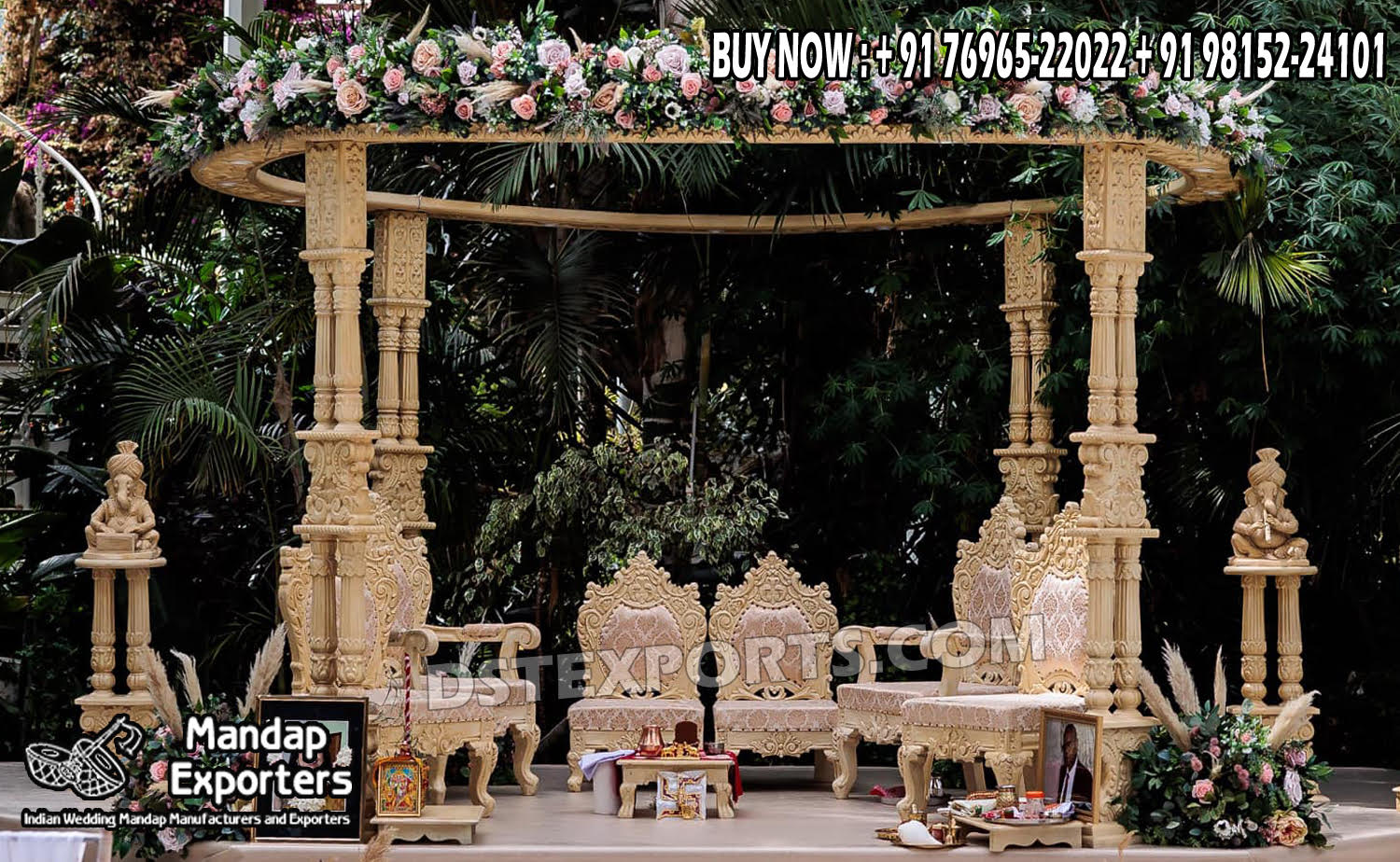 Fiber Mandaps, Wooden Mandaps, Crystal Mandaps, Metal Mandaps, Mandap stage, Indian Mandaps, Modern mandaps, open mandap, Wooden Look Mandap, FRP Mandaps, Antique Mandaps, Brown Mandap, Wooden look fiber mandap