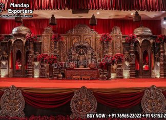 Traditional Tamilian Wedding Mandap/ Stage Decoration we are manufacturer and exporters of all types of wedding product like - wedding mandap , crystal mandaps ,metal mandaps, wooden mandaps , stages , wedding frames/panels, wedding sofa set, bride groom chairs, mandap chairs ,punjabi culture statues , wedding swings , horse drawn carriages ,backdrop curtain etc.