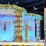 we are manufacturer and star exporters of all types pof wedding product like - wedding mandap , crystal mandaps ,metal mandaps, stages , wedding frames/panels, wedding sofa set, bride groom chairs, mandap chairs ,punjabi culture statues , wedding swings , horse drawn carriages ,backdrop curtain etc.