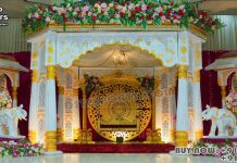 Great South Indian Wedding Reception Decor Stage