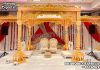 Gujarati Indian Wedding Decor Wooden Mandap UK