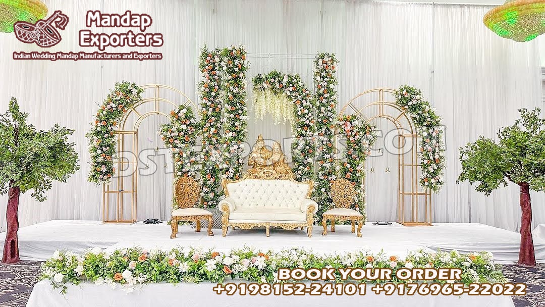 Amazing Indian Fusion Wedding Stage Sofa Set