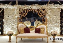 Elegant Engagement Stage Candle Walls Decoration