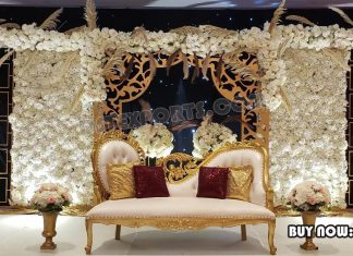 Elegant Engagement Stage Candle Walls Decoration