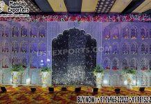Stunning Indian Wedding Stage Mirror Backdrop Fiber Mandaps, Wooden Mandaps, Crystal Mandaps, Metal Mandaps, Mandap stage, Indian Mandaps, Modern mandaps, open mandap, Wooden Look Mandap, FRP Mandaps, Antique Mandaps, Brown Mandap, Wooden look fiber mandap