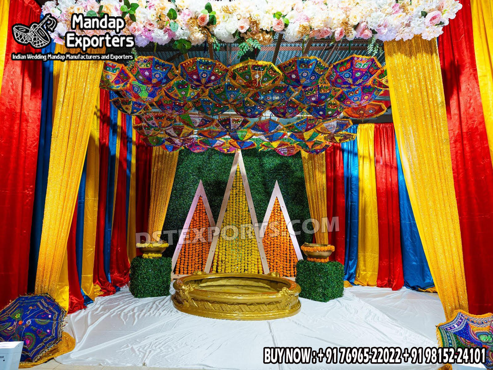 we are manufacturer and exporters of all types pof wedding product like - wedding mandap , crystal mandaps ,metal mandaps, stages , wedding frames/panels, wedding sofa set, bride groom chairs, mandap chairs ,punjabi culture statues , wedding swings , horse drawn carriages ,backdrop curtain etc.