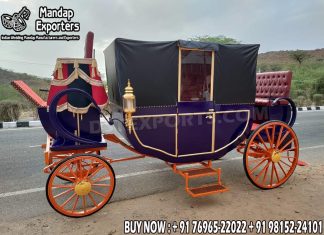 Luxury Covered Design Landau Horse Carriage We are manufacturer and exporters of all types of horse drawn carriages- Victorian Carriages, Cinderella Carriages, Presidential Carriages, Touring Carriages, Indian Wedding Buggys, Royal Horse Baghis, Limousine Carriages, Funeral Carriages, Antique Horse Carriages, Wedding Rath & many more