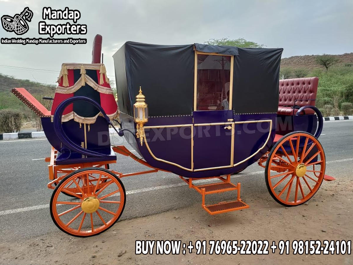 We are manufacturer and exporters of all types of horse drawn carriages- Victorian Carriages, Cinderella Carriages, Presidential Carriages, Touring Carriages, Indian Wedding Buggys, Royal Horse Baghis, Limousine Carriages, Funeral Carriages, Antique Horse Carriages, Wedding Rath & many more