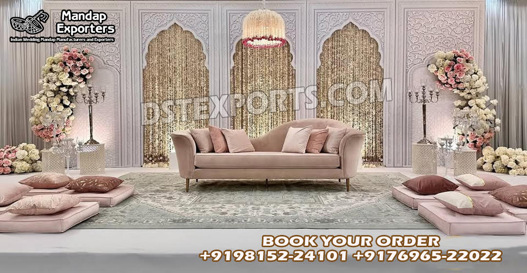 Muslim Wedding Fiber Carved Stage Backdrop Panels Muslim Wedding Fiber Carved Stage Backdrop Panels