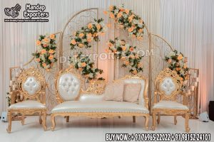 Wedding Mandaps Wedding Stages Wedding Furniture Horse Drawn Carriages Fiber Decoration Items Mehndi Sangeet and Haldi decor props