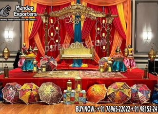 Sangeet Night Stage Decoration For Indian Brides we are manufacturer and exporters of all types pof wedding product like - wedding mandap , crystal mandaps ,metal mandaps, stages , wedding frames/panels, wedding sofa set, bride groom chairs, mandap chairs ,punjabi culture statues , wedding swings , horse drawn carriages ,backdrop curtain etc.