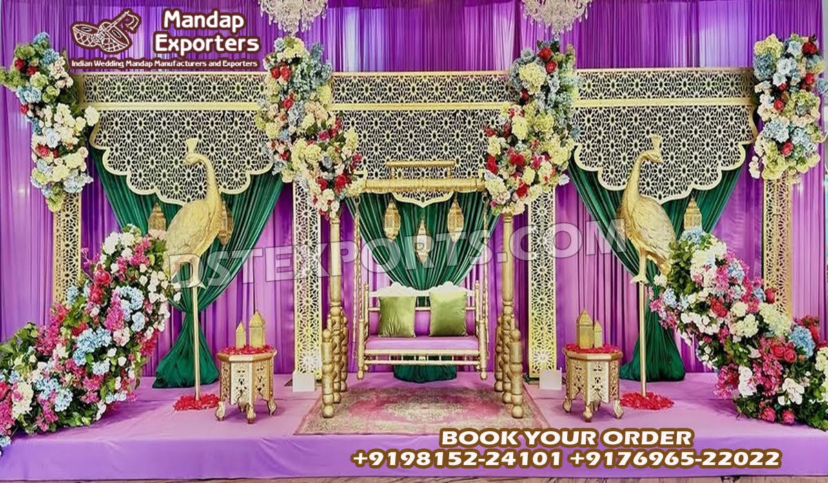 Designer Trending Wedding Stage Mehrab Back-Frames