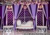 Elegant European Stage Decor With Metal Candle Backdrop Stands Wedding Mandaps Wedding Stages Wedding Furniture Horse Drawn Carriages Fiber Decoration Items Mehndi Sangeet and Haldi decor props