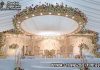 Luxurious Wooden Carved Radhika Mandap Decor Fiber Mandaps, Wooden Mandaps, Crystal Mandaps, Metal Mandaps, Mandap stage, Indian Mandaps, Modern mandaps, open mandap, Wooden Look Mandap, FRP Mandaps, Antique Mandaps, Brown Mandap, Wooden look fiber mandap